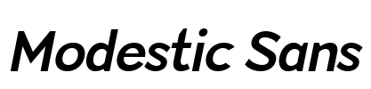 Modestic Sans Font Image