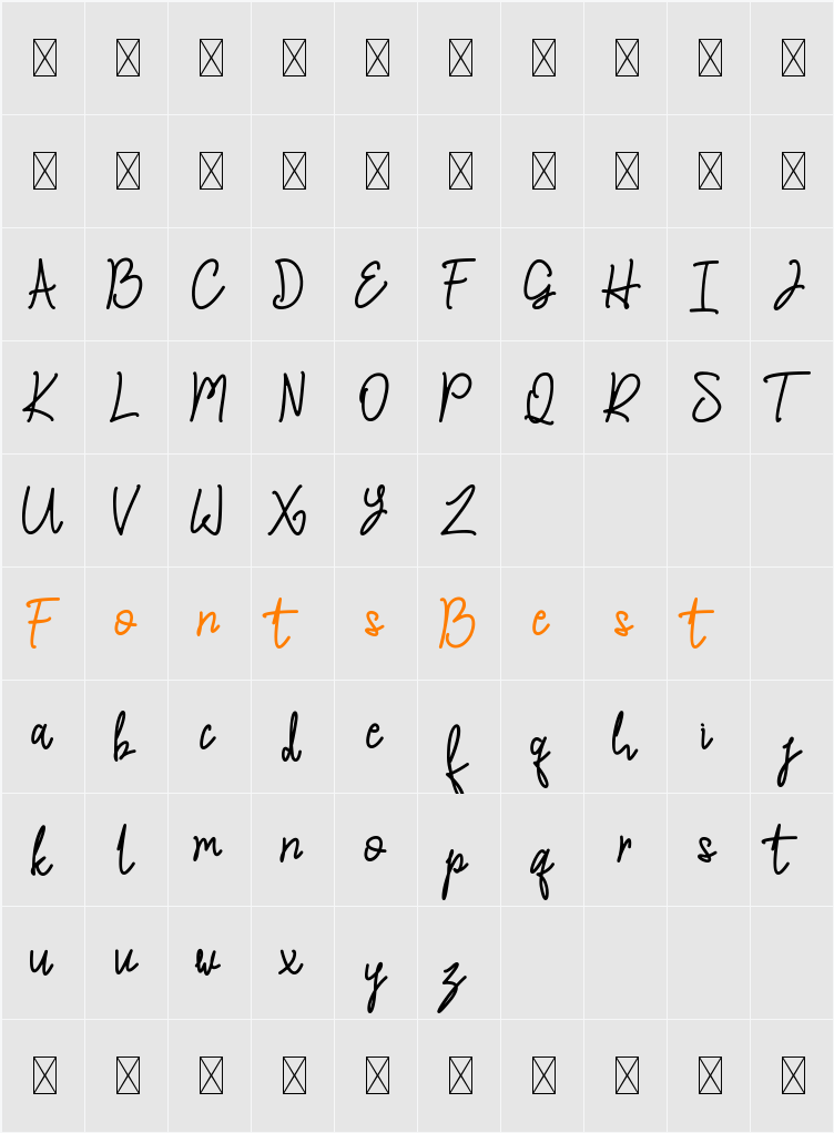 A Question Character Map