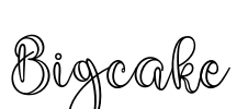 Bigcake Font Image