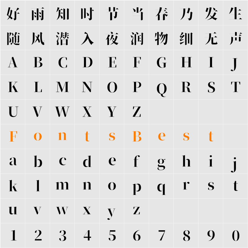 新愚公装甲宋B Character Map