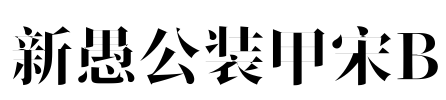 新愚公装甲宋B Font Image