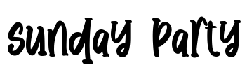 Sunday Party Font Image