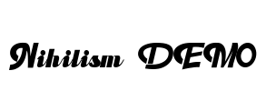 Nihilism DEMO Font Image