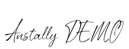 Anstally DEMO Font Image
