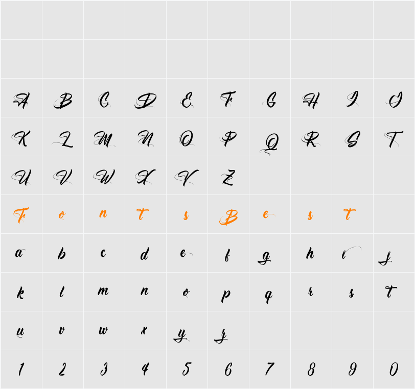 Antishbusy Character Map