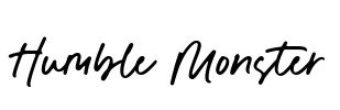 Humble Monster Font Image