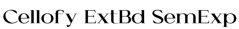 Cellofy ExtBd SemExp Font Image