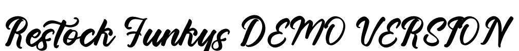 Restock Funkys DEMO VERSION Font Image