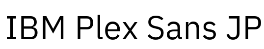 IBM Plex Sans JP Font Image