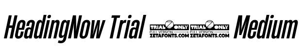 HeadingNow Trial 35 Medium Font Image