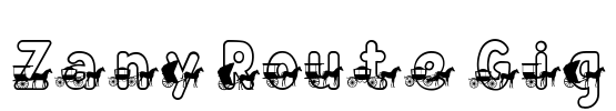 Zany Route Gig Font Image
