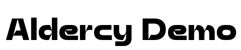Aldercy Demo Font Image