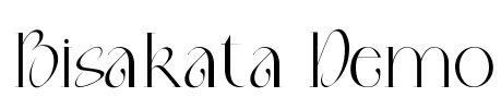 Bisakata Demo Font Image
