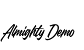 Almighty Demo Font Image