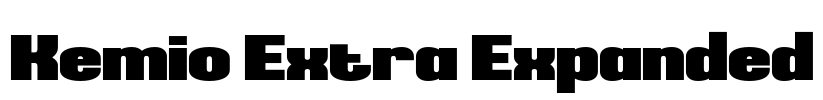 Kemio Extra Expanded Font Image
