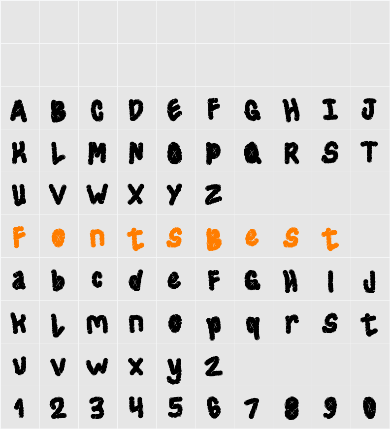 Looper Character Map
