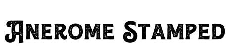 Anerome Stamped Font Image