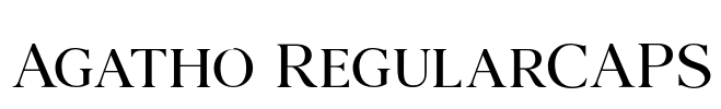 Agatho RegularCAPS Font Image