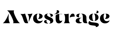 Avestrage Font Image