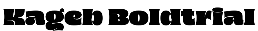 Kageb Boldtrial Font Image