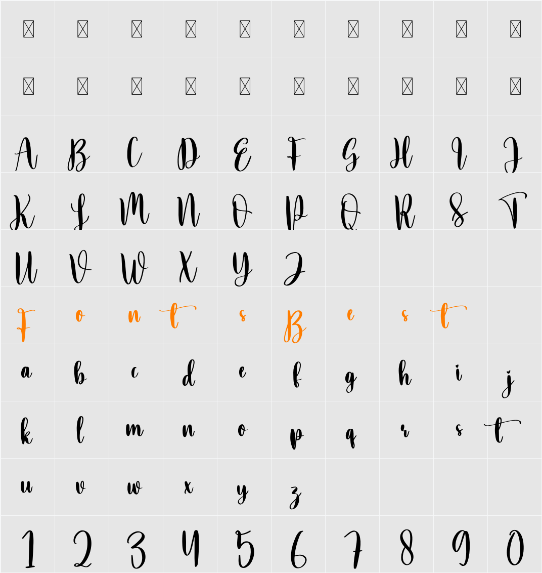 Taking Character Map