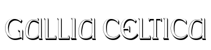Gallia Celtica Font Image