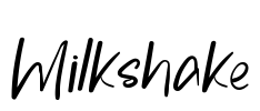 Milkshake Font Image