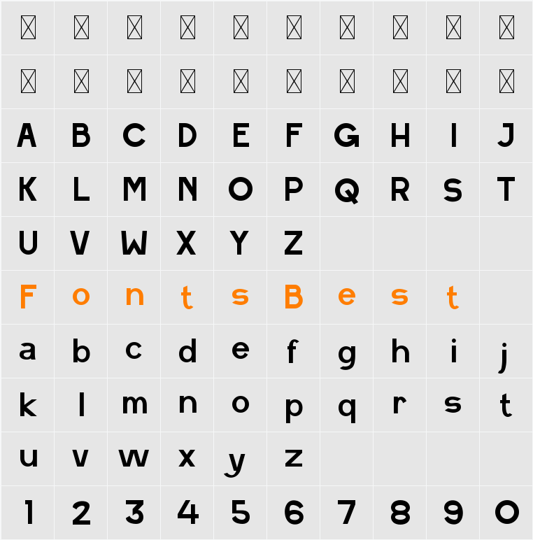 Galpo Character Map
