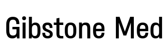 Gibstone Med Font Image