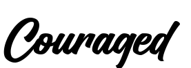 Couraged Font Image
