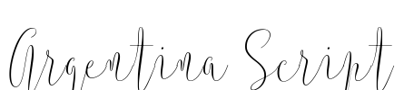 Argentina Script Font Image