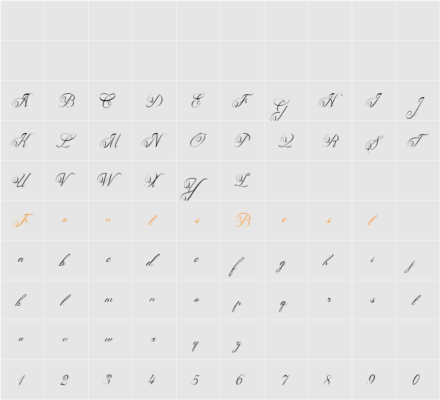 Adediala Character Map