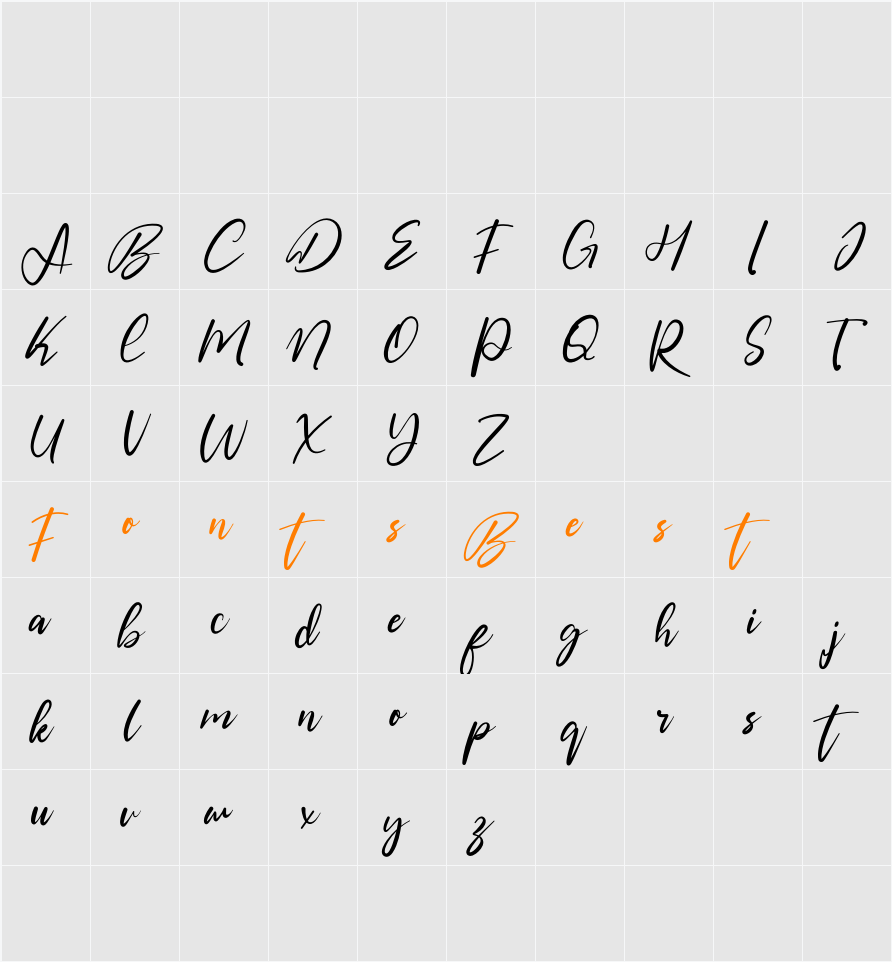 Blankspot Character Map