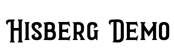 Hisberg Demo Font Image