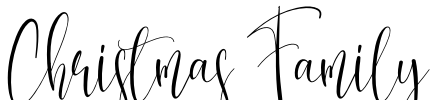 Christmas Family Font Image