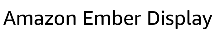 Amazon Ember Display Font Image