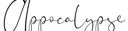 Appocalypse Font Image