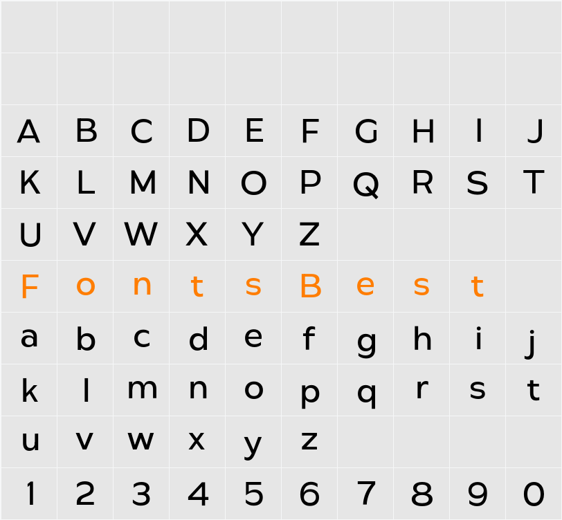 Variable Character Map