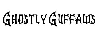 Ghostly Guffaws Font Image
