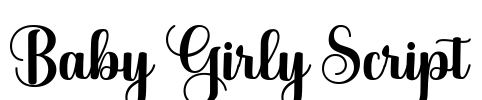 Baby Girly Script Font Image