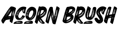 Acorn Brush Font Image