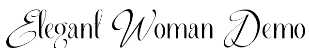 Elegant Woman Demo Font Image