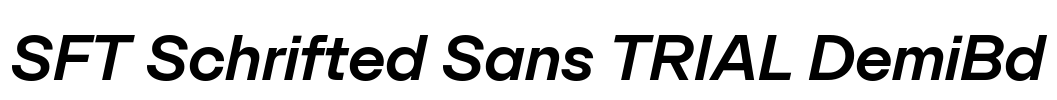 SFT Schrifted Sans TRIAL DemiBd