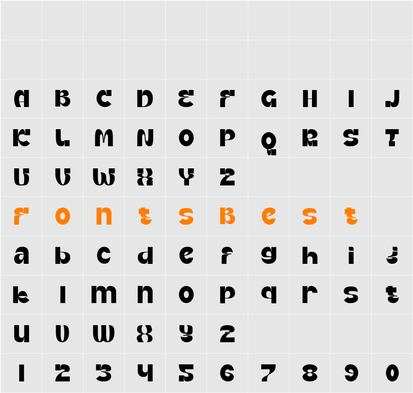 Canre Character Map