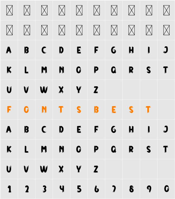 Bloody Character Map
