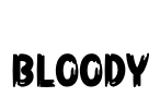 Bloody Font Image