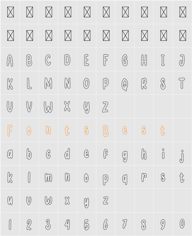 Coffee Break Character Map