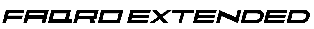 Faqro Extended Font Image