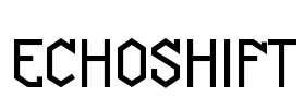 ECHOSHIFT Font Image