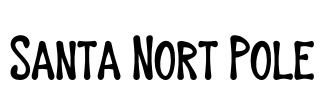 Santa Nort Pole Font Image
